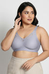 Zivame Freeform True Curv Padded Non Wired Full Coverage T-Shirt Bra - Silver Bullet — thumbnail 4